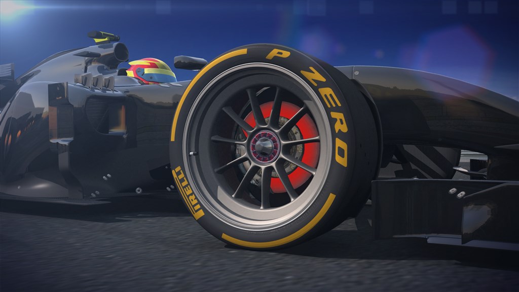 Lotus testede tirsdag de nye 18 dæk, her dog kun i en grafisk udgave
(Foto: Pirelli)